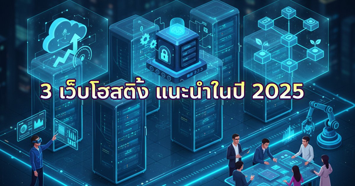 3 เว็บโฮสติ้งแนะนำในปี 2025